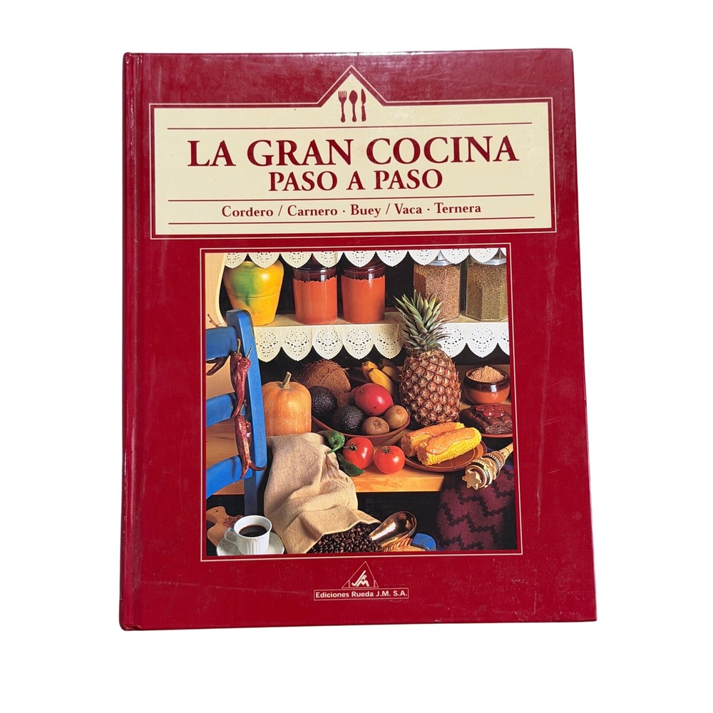 Ediciones Rueda La Gran Cocina Paso a Paso Spanish Cookbook Hardcover EXTRANA